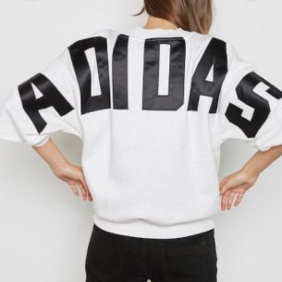 adidas Tops - ADIDAS ORIGINALS Melange Logo Sweatshirt